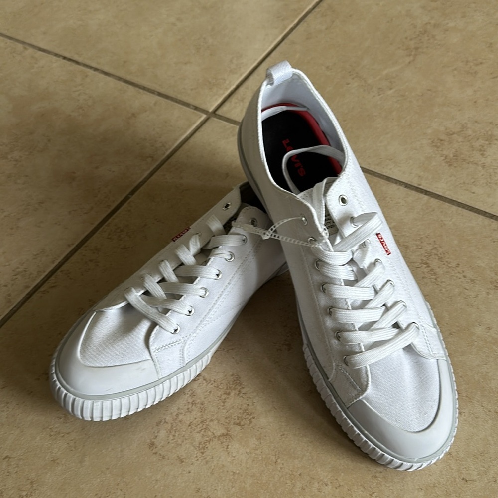 Levi's Mens Shoes Casual White Lace Up Sneaker Size Men’s Size 11
